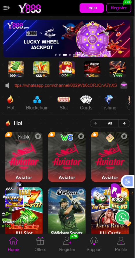 Y888 Game Apk Download (Real Earning App)