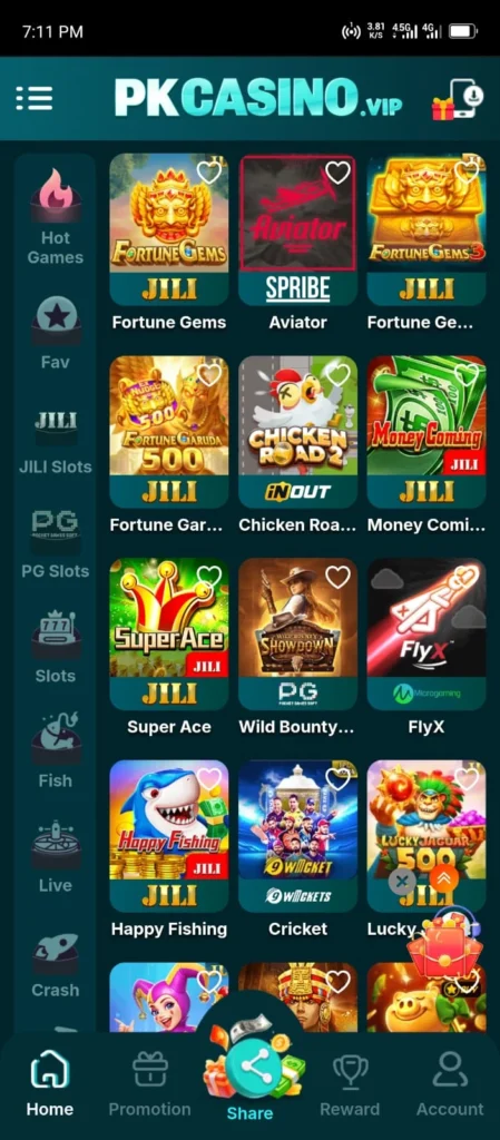 PK Casino Game Feature Image